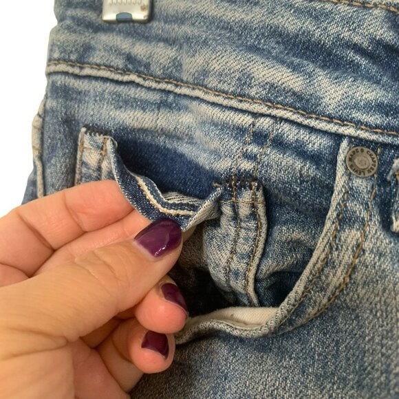 Levi's Selvedge Black Label Big E High Rise Skinny Jeans Pocket Detail - Picture 7 of 12